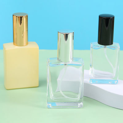 30ml Empty Glass Perfume Oil Cosmetic Bottle Packaging Flat Shoulder Square