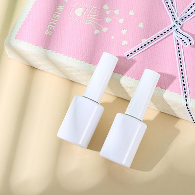 Unique Empty Glass Bottle for Nail Polish Base Material Glass With Reed Diffuser or not NO Cap and Brush 10ml Pink White